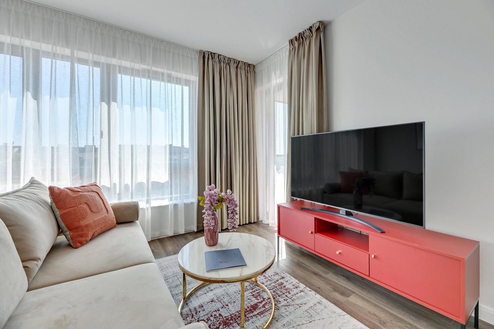 Scala City Center Apartments With Parking By Lion Apartments Gdańsk Kültér fotó