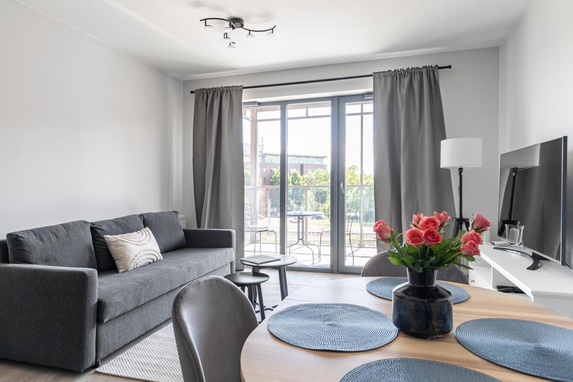 Scala City Center Apartments With Parking By Lion Apartments Gdańsk Kültér fotó